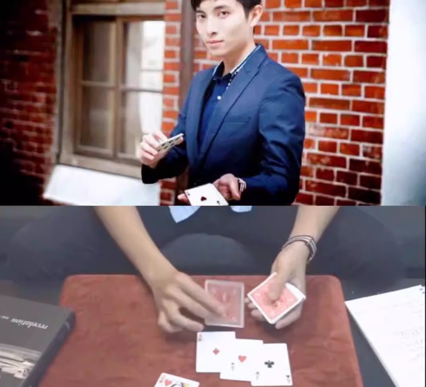 侬的传人许钧维 桌面纸牌技巧 纯手法魔术 中文教学-镜琛的魔法库
